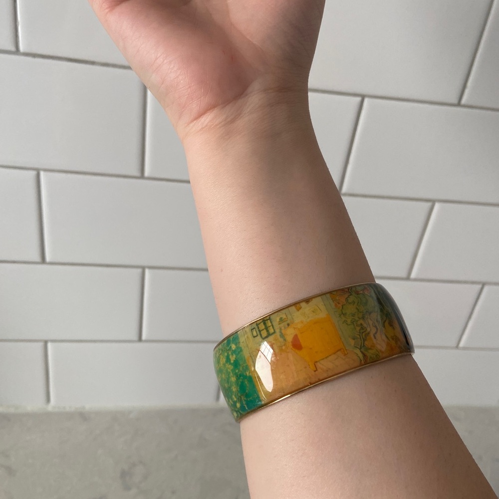Van Gogh 22kt Goldplated bangle Van Gogh Collage, by Erwin Pearl® - Picture 7 of 16